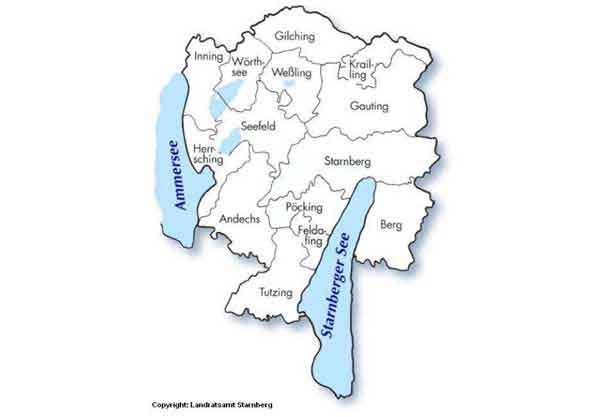 Starnberg Landkarte